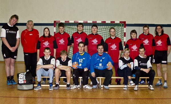 Special lympics Team des Radebeuler Handballverein